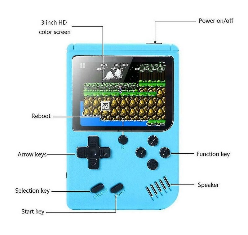 Avelena | 400 In 1 Tragbare Video Handheld Retro-Spielkonsole Geschenk für Kinder