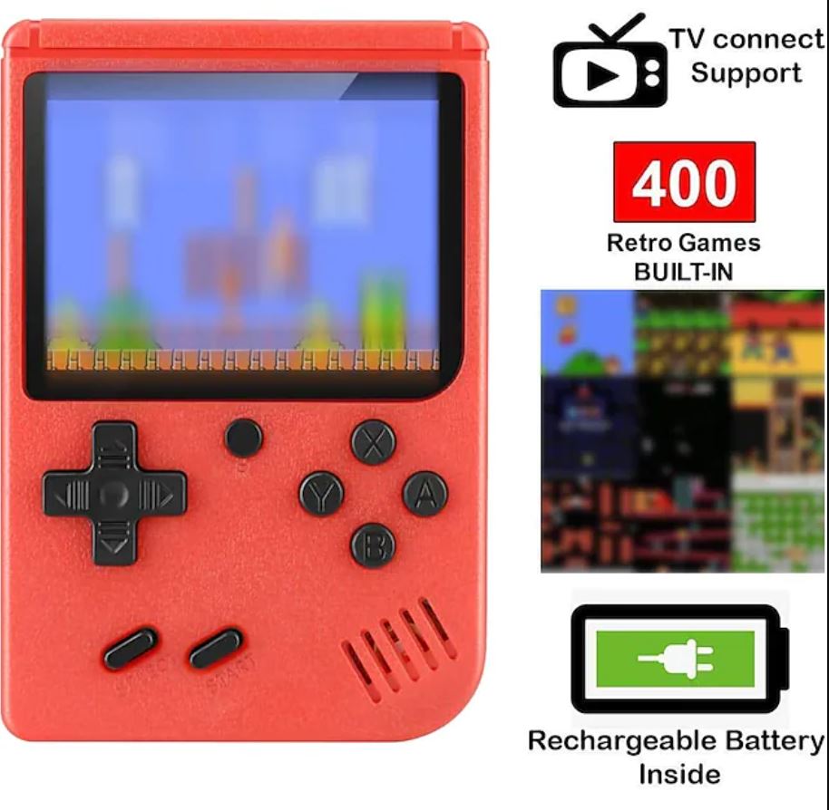 Avelena | 400 In 1 Tragbare Video Handheld Retro-Spielkonsole Geschenk für Kinder