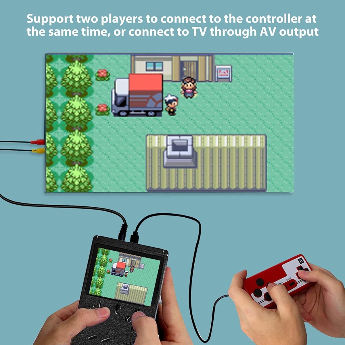 Avelena | 400 In 1 Tragbare Video Handheld Retro-Spielkonsole Geschenk für Kinder