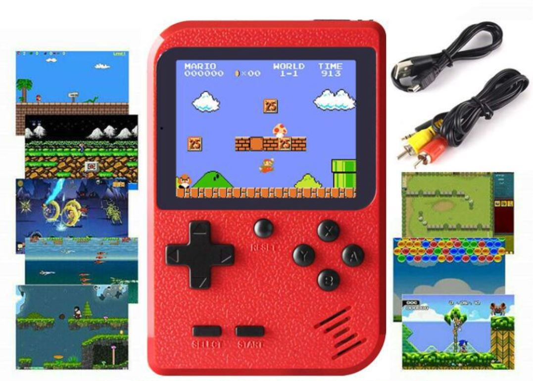 Avelena | 400 In 1 Tragbare Video Handheld Retro-Spielkonsole Geschenk für Kinder