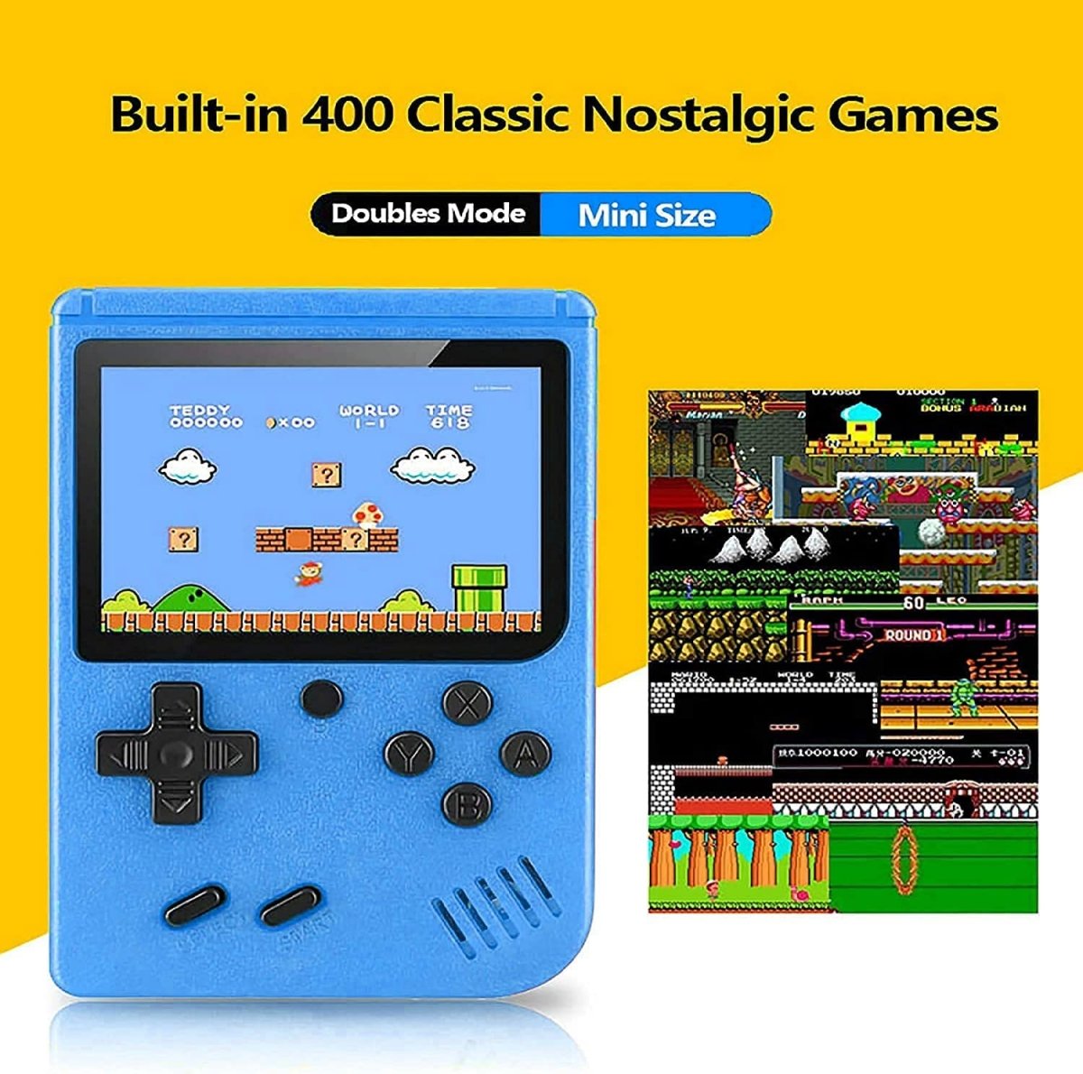 Avelena | 400 In 1 Tragbare Video Handheld Retro-Spielkonsole Geschenk für Kinder