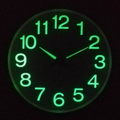 Avelena | Stille Klassenraum Uhr 30 Cm Geräuschlos & Beleuchtet Zeit