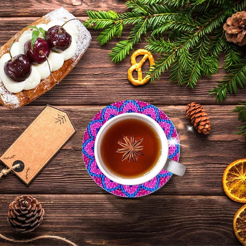 Avelena | Diamond Crafts Untersetzer Diamond Painting Untersetzer (Mandala)