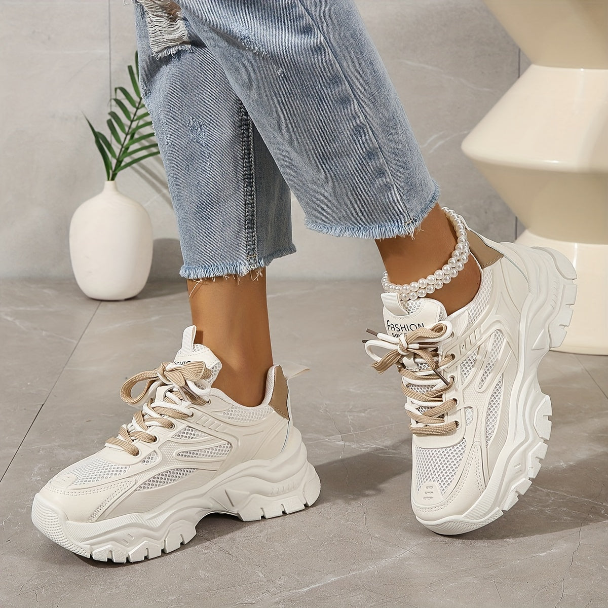 Avelena Mesh-Chunky Sneakers für Damen | Perfekt für Casual Days