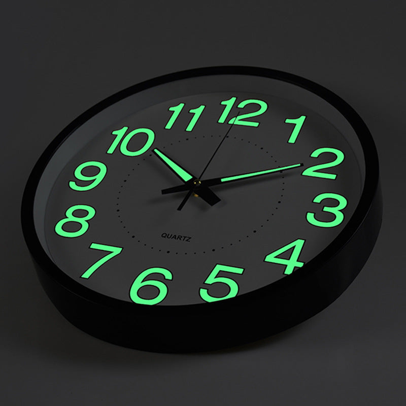 Avelena | Stille Klassenraum Uhr 30 Cm Geräuschlos & Beleuchtet Zeit