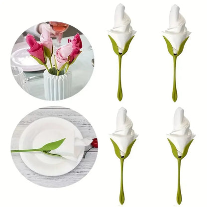 Avelena | Servietten Blumenformer Set | 2 Stück | Kreative Tischdeko für Hochzeit, Sommer & Feste