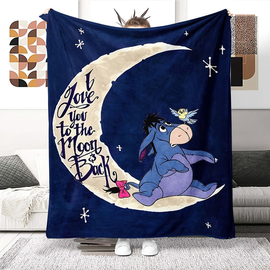 Avelena | Weiche Fleece-Decke mit Eeyore-Design - Erhältlich in mehreren Größen für alle Jahreszeiten