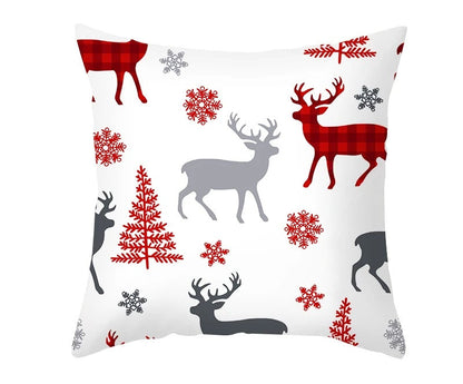 Avelena | Weihnachtskissenbezug – Festliches Santa- und Elchdesign für Weihnachtsdekoration & Perfektes Neujahrsgeschenk