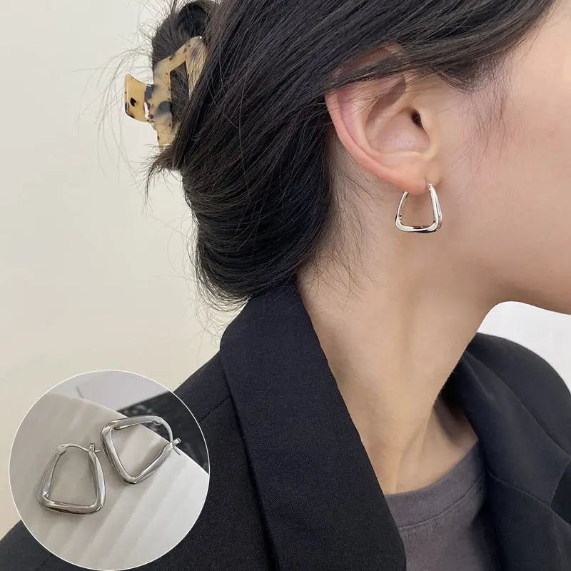 Avelena | 925 Silber Lava Stud Ohrringe: Ausdrucksvolle Persönlichkeit Schmuck