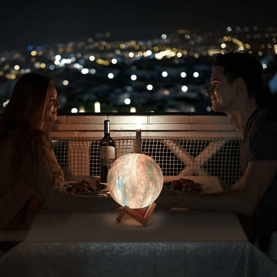 Avelena | Moonbright Lampe Traumhafte Sterne Nachtlicht mit Wiederaufladbarem Touch-Control