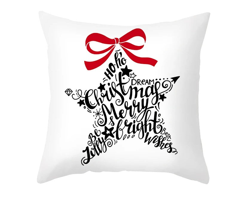 Avelena | Weihnachtskissenbezug – Festliches Santa- und Elchdesign für Weihnachtsdekoration & Perfektes Neujahrsgeschenk