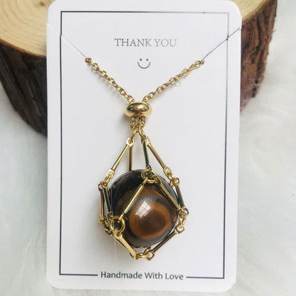 Avelena | Natürliche Kristall-Halskette Iris Edition