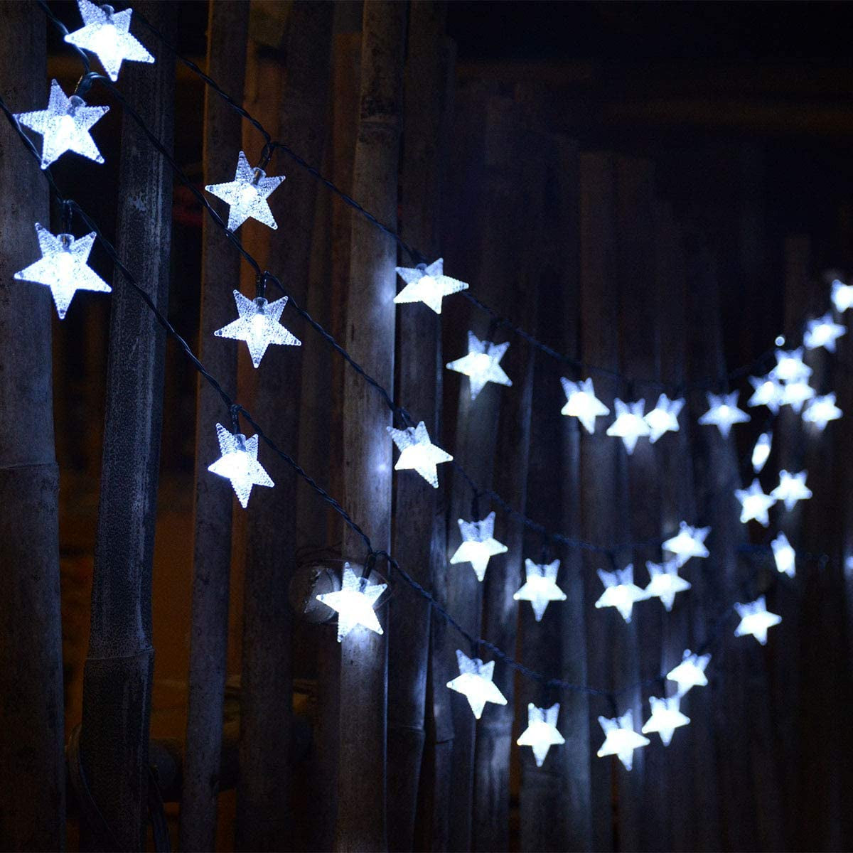 Avelena | Solarbetriebene Feelys, Kaltweiß Wasserdichte Solar-Pavillon Sommerlichter, 30Ft 50 Led Solarlichter Für Weihnachtsgartendekoration