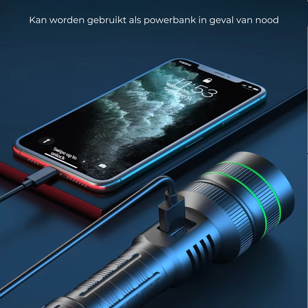 Avelena | Extrem Helles und Zoombares Led Taschenlampe Powerbeam