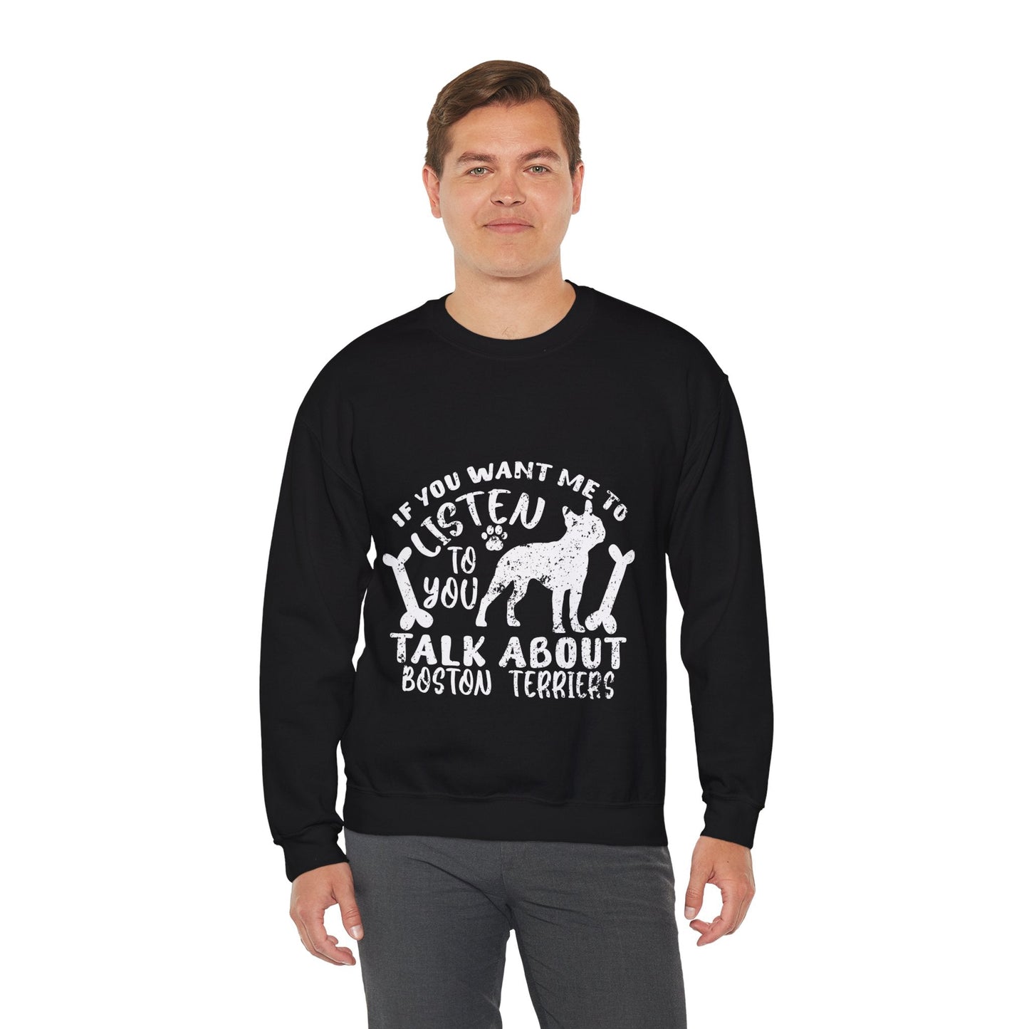 Avelena | Alfie Unisex Sweatshirt Für Boston Terrier Liebhaber