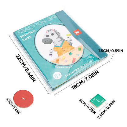 Avelena | Magnetisches Buch-Bruchteil-Puzzle für Kinder - Spielend Bruchrechnen lernen