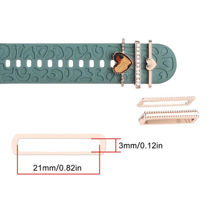 Avelena | Apple Watch Band mit Metallbesatz