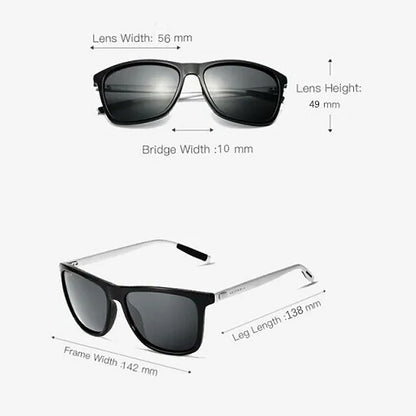 Avelena | Polarisierte Sonnenbrille mit Aluminium-Magnesium-Rahmen