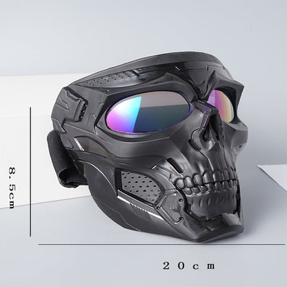 Avelena | Radfahren Harley Goggles Totenkopfmaske