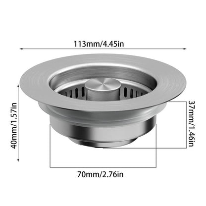 Avelena | Upgrade 3-in-1 Küchenabflussfilter