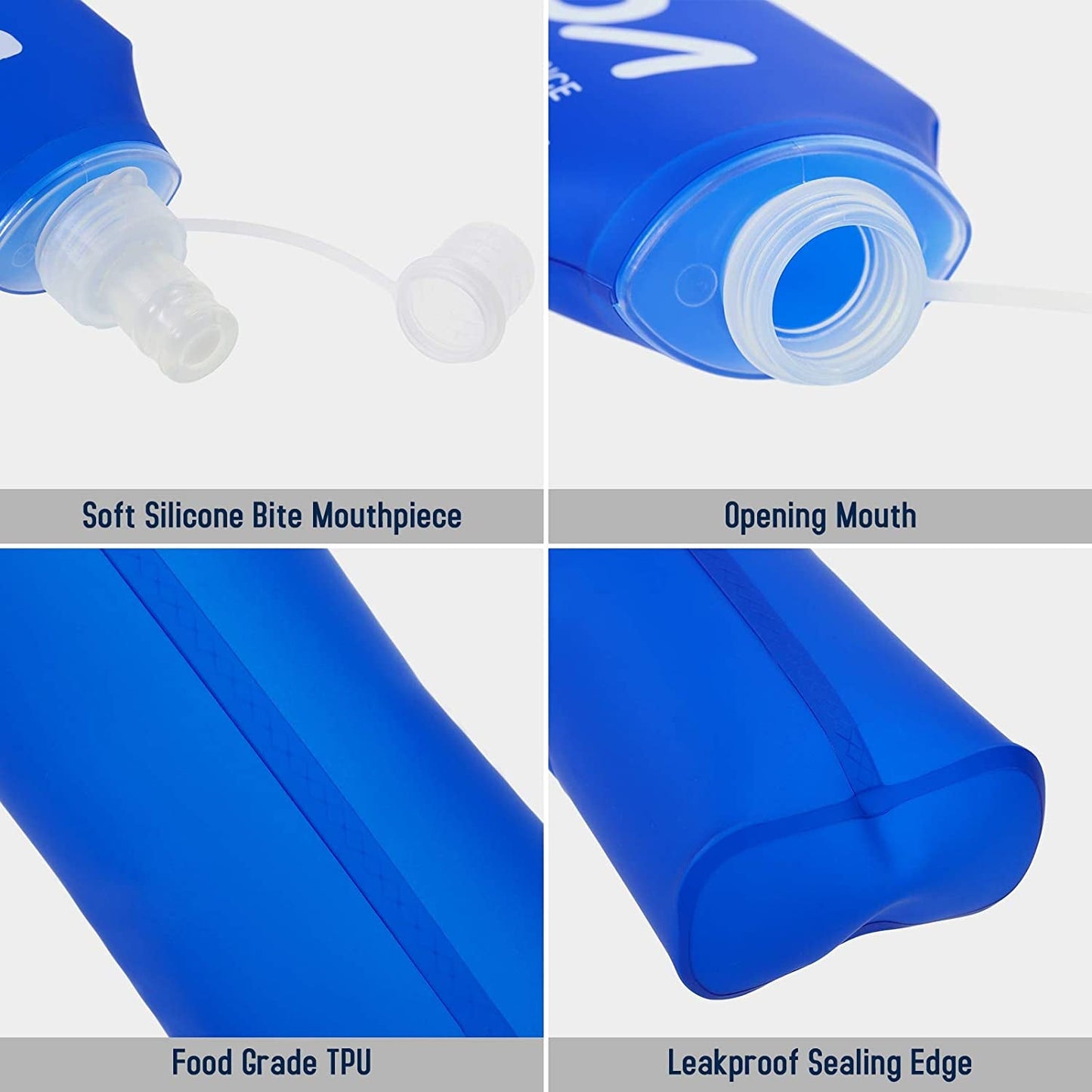 Avelena | Zusammenklappbare Wasserflaschen, Faltbare Bpa-Freie Hydrationswasserflaschen Für Outdoor-Laufen, Wandern Und Radfahren