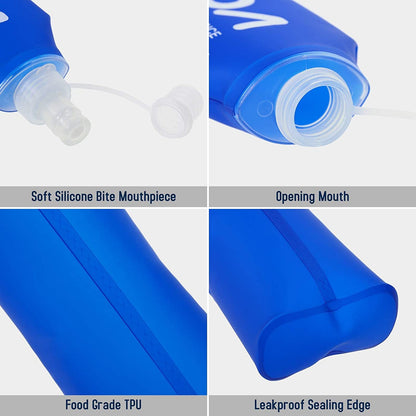 Avelena | Zusammenklappbare Wasserflaschen, Faltbare Bpa-Freie Hydrationswasserflaschen Für Outdoor-Laufen, Wandern Und Radfahren