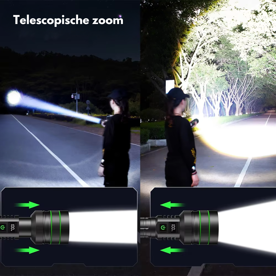 Avelena | Extrem Helles und Zoombares Led Taschenlampe Powerbeam