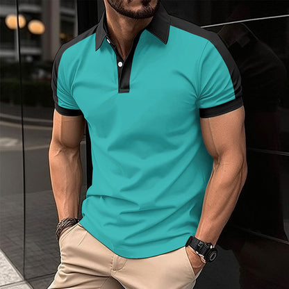 Avelena | Kurzarm Geschäftshemd Sommerliches Casual Poloshirt