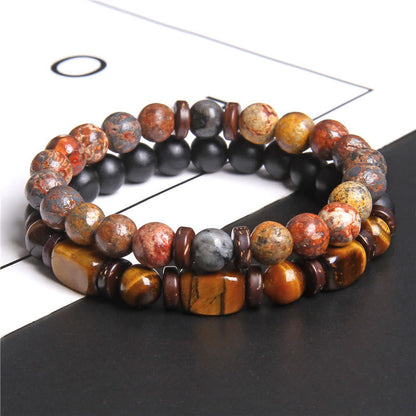 Avelena | Afrikanisch Türkis & Tigerauge Armband Naya