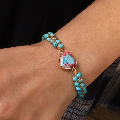 Avelena | Herz Jasper Armband