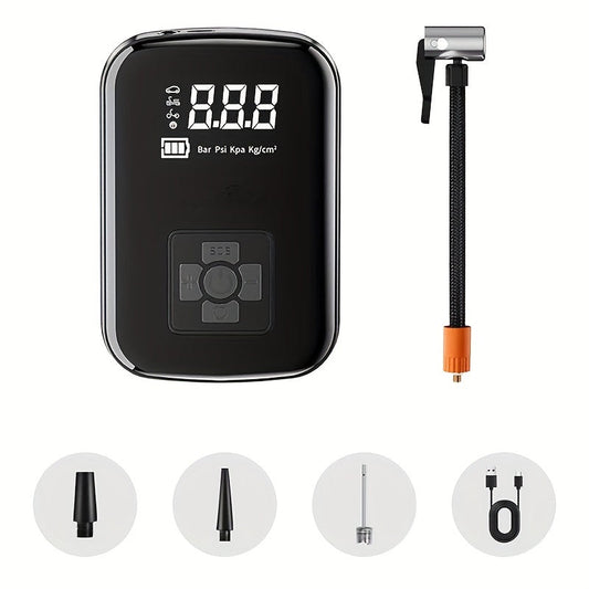 Avelena | AirPump Pro – Tragbarer Luftkompressor mit digitalem Display und LED-Licht