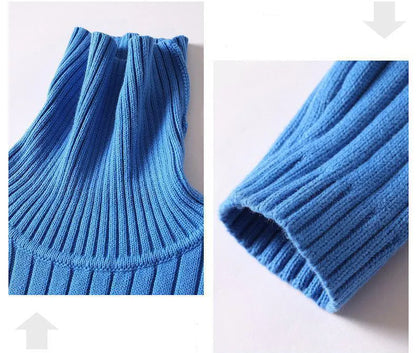 Avelena | Rollkragenpullover Mann Uni & Gestreift