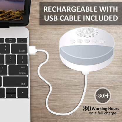 Avelena | DreamWave Weißes Rauschmaschine – Beruhigende Klangtherapie mit Timer