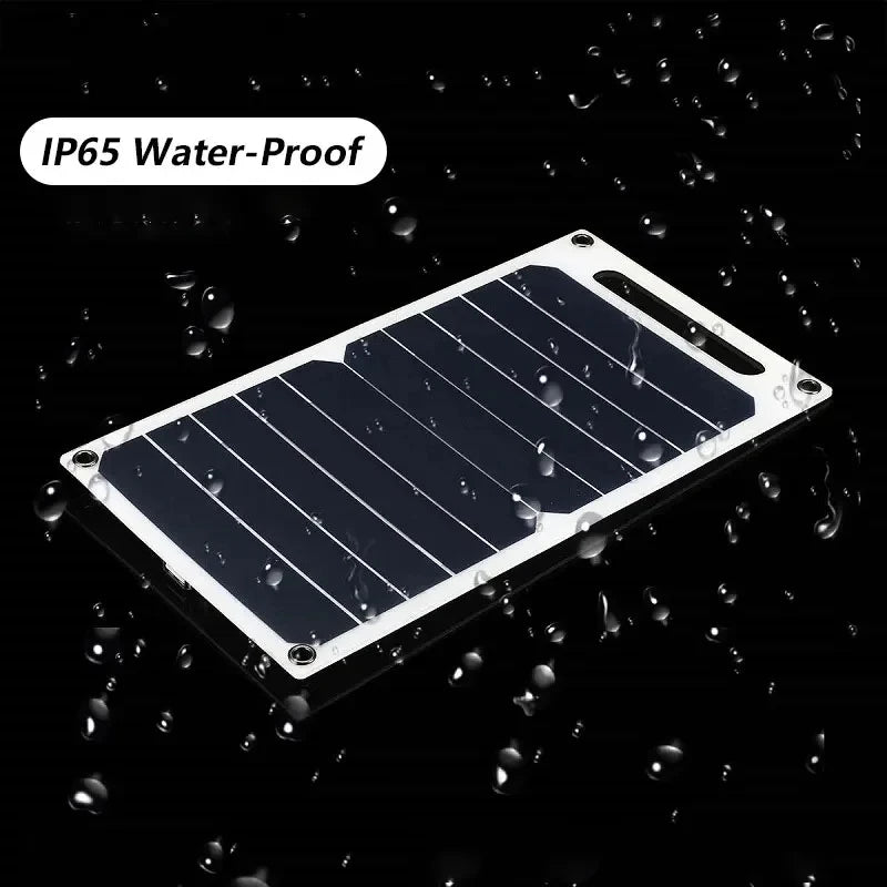 Avelena | Solarpanel mit Tragbarem Usb-Akku, Wasserdicht