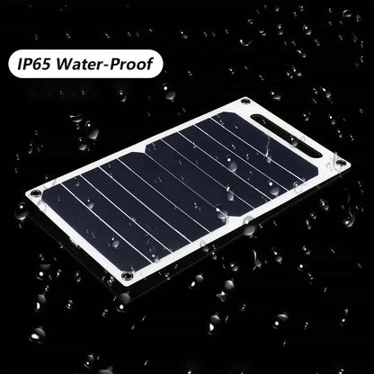Avelena | Solarpanel mit Tragbarem Usb-Akku, Wasserdicht
