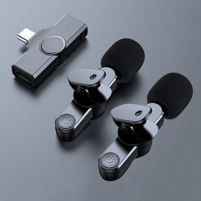 Avelena | Kabelloses Mini-Mikrofon für Smartphone – Lavalier-Mikrofon mit Rauschunterdrückung & 10h Akku