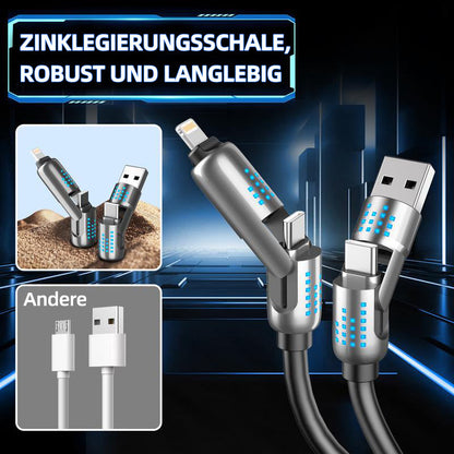 Avelena | 240W 4-in-1 USB-C Schnellladekabel