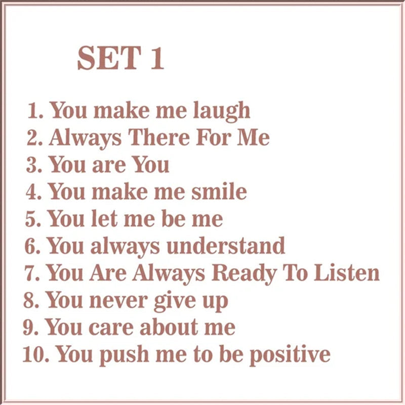 Avelena | "Gründe, warum du mein Freund bist" Freundschaftsgeschenk