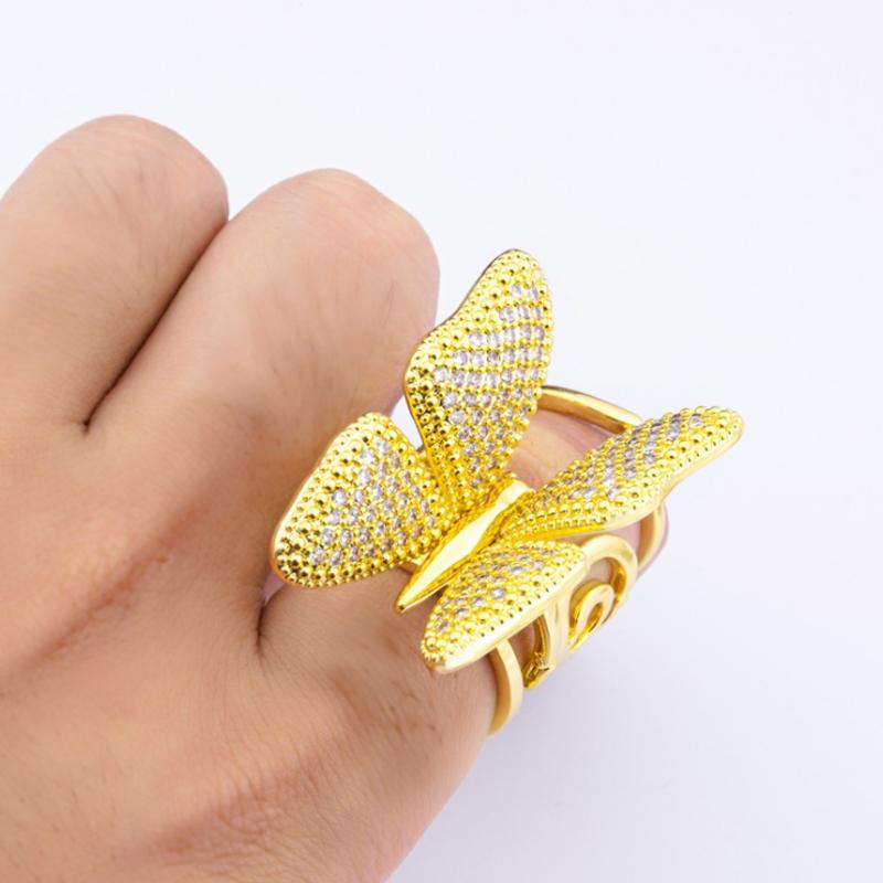 Avelena | Dynamischer Schmetterling Ring