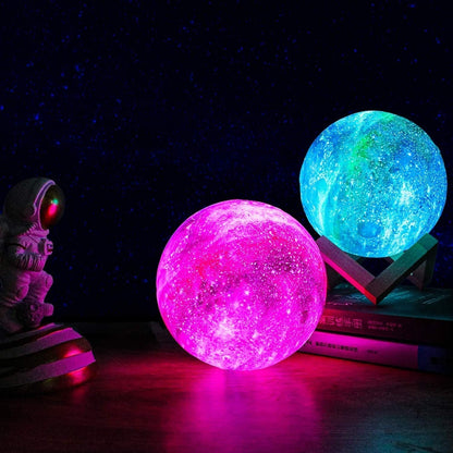 Avelena | Moonbright Lampe Traumhafte Sterne Nachtlicht mit Wiederaufladbarem Touch-Control