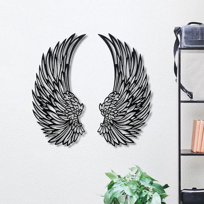Avelena | 🌟🌟Metall Wandkunst mit Engel Flügeln und LED Lichtern