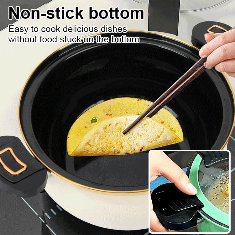 Avelena | Doppelgriff 7L Emaille Mikro-Druckkochtopf