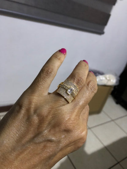 Avelena | Damen Stapelring | Luxus Design | Cubic Zirkonia | Verlobungs- & Statement-Ring