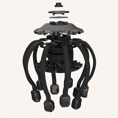 Avelena | Elektrischer Oktopus Kopf-Massager - Beste Kopf-Massagemaschine mit Vibrations-Therapie