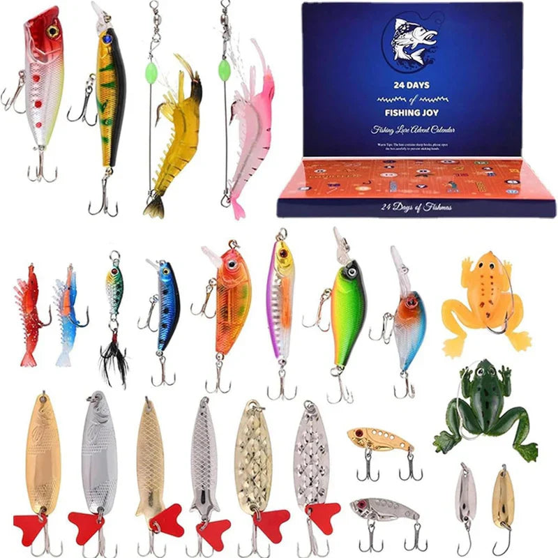 Avelena | 24 Tage Weihnachts-Countdown Fischzubehör-Set