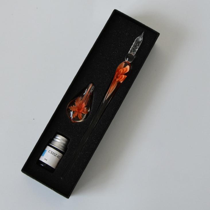 Avelena | Glas Kalligraphie Stift Set Mit Tinte Und Stifthalter