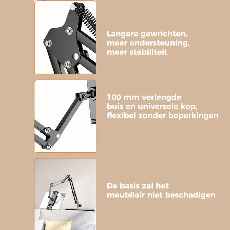 Avelena | Versteckter Telefon/Tablet Halter neben dem Bett