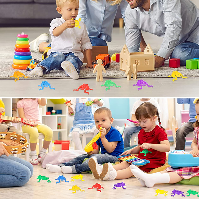 Avelena | Hüpfendes Froschspielzeug Für Kinder (24 Stück)