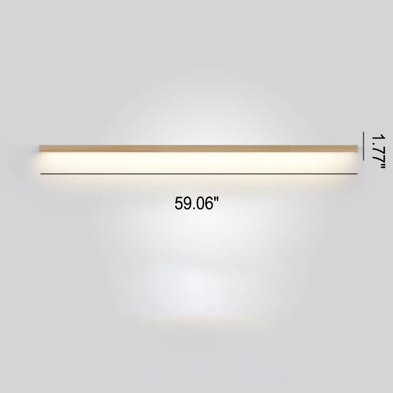 Avelena | ZenBeam Japanische LED Wandleuchte | Massivholz Design | Moderne Akzentbeleuchtung