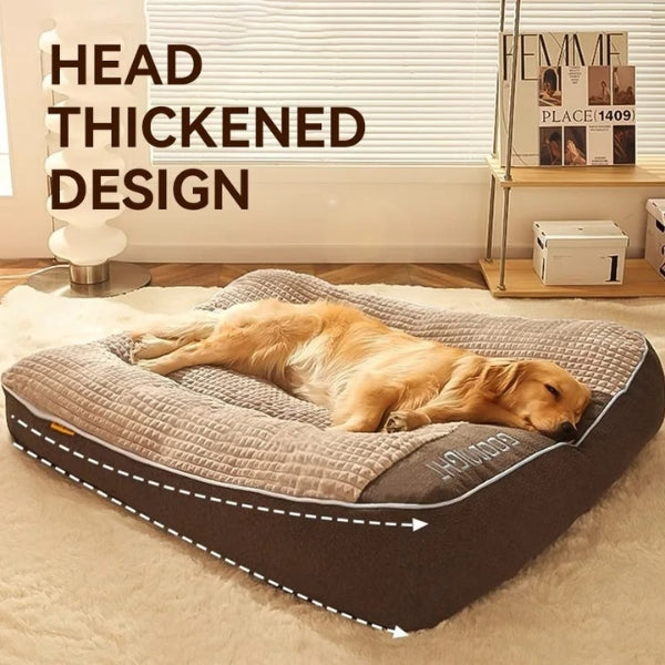 Avelena | XXL Orthopädische Hundematratze Bett mit abnehmbarem Bezug für große Hunde